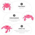 thumbnail image 4 of 3Pcs Pool Drink Holder Inflatable Pool Cup Holder Cartoon Crab-shape Drink Holder, 4 of 9