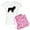 With Pink Camo Pant, variant on CafePress - Cocker Spaniel Silhouette Women's Light Pajamas - Women's Short Sleeve Print T-Shirt and Pants Light Cotton Pajama Set