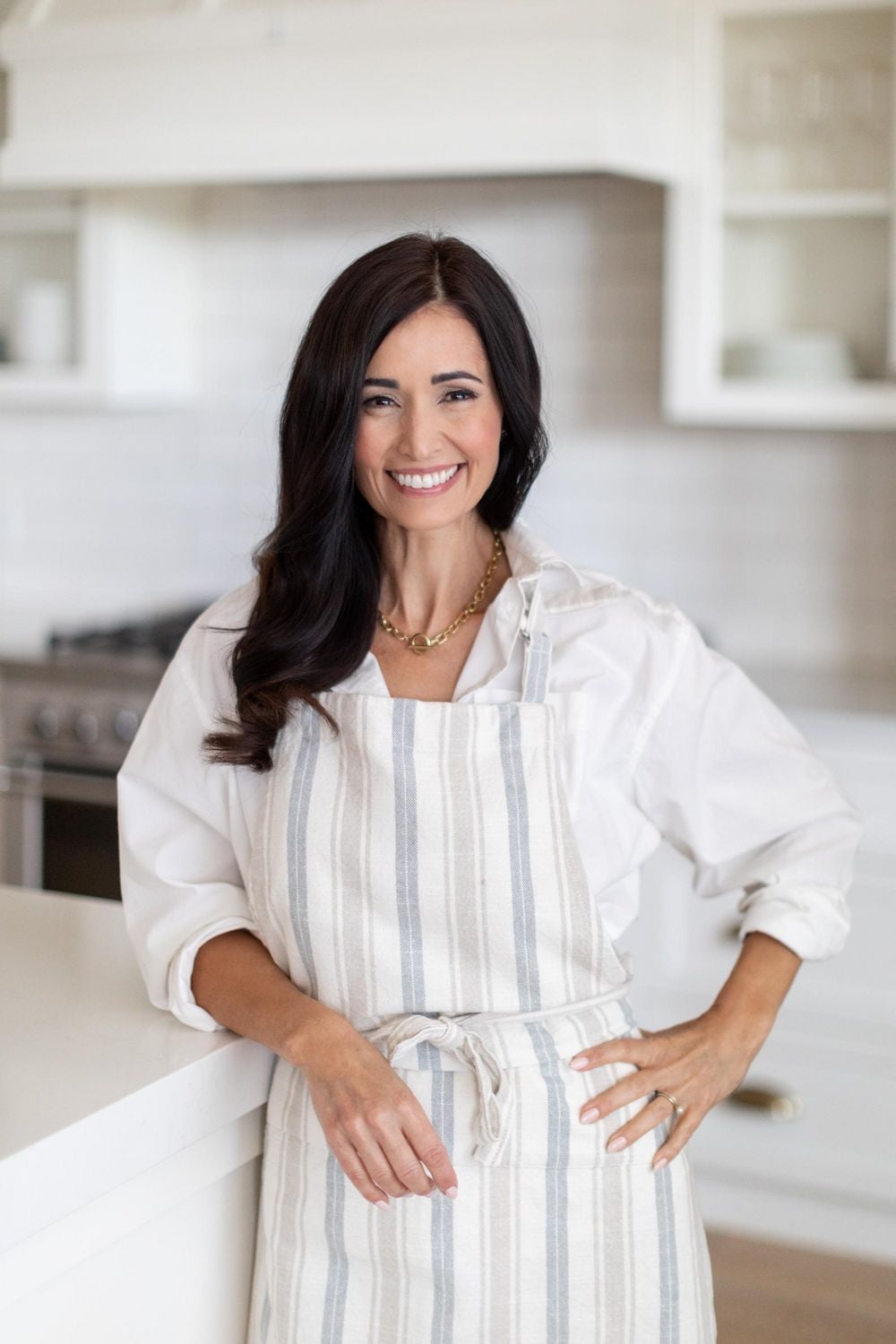 Tablier FRAÎCHE collection printanière rayé