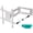 White, variant on ONKRON Mount with Swivel and Tilt for 40-75 Inch TV, Full Motion with Articulating Arms, VESA 600x400mm, 150 lbs White