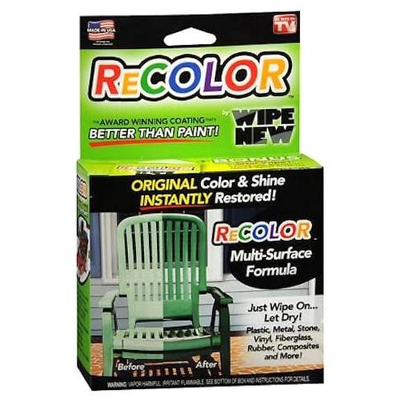 - Wipe New Recolor Furniture Color Restorer Faded Surface Wipe-on Applicator -