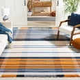 thumbnail image 2 of SAFAVIEH Striped Kilim Mirko Striped Area Rug, Orange/Blue, 9' x 12', 2 of 11