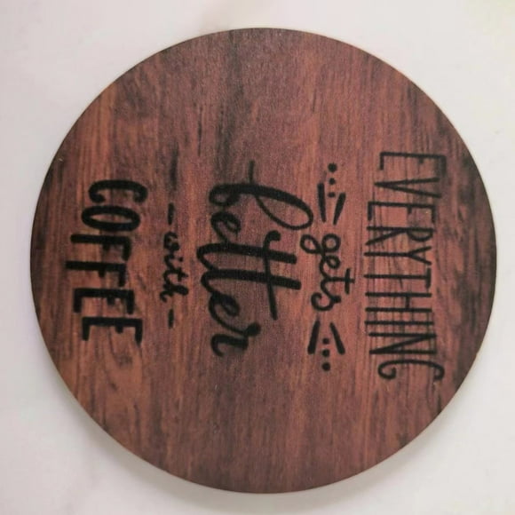 Boreal Craft Coffee Round Wooden Art Kit DIY Art With Stand For Beginners Adults Children Art Round Wooden Coffee Coffee Wooden 1PC round Table Modern Pottery Chargers Pottery Charger Plates End Table