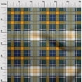 thumbnail image 2 of oneOone Organic Cotton Voile Fabric Tartan Check Printed Fabric 1 Yard 42 Inch Wide, 2 of 4