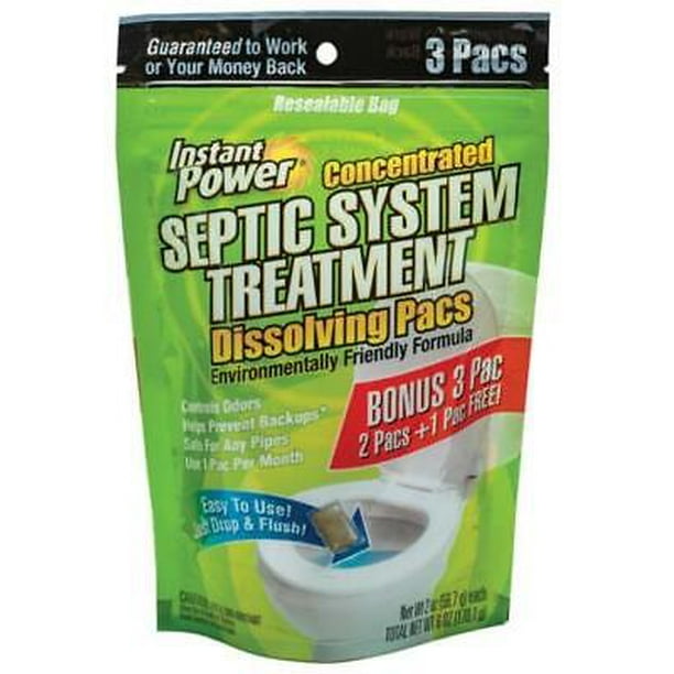 6pk Instant Power 1852 Packets Septic System Treatment