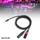 thumbnail image 4 of Cable TRS De 1,5 Mm De 1/8 Pulgadas A 2 Xlr, Cable De Adaptador De Divisor De AUX Masculino A Masculino A Doble Xlr, Para Audio De Micrófono, Reproductor De Mp3, Computadora, 4 of 7