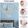 thumbnail image 2 of 100pcs Heart Shaped Mirrors 4 Sizes Adhesive Craft Mirror Tiles Love Heart Mirror Mosaic Tiles Small Mirror Crafts for Wedding Christmas Tree Vase Art Craft Home Wall DIY Craft Decor, 2 of 7
