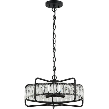 

Parrot Uncle Ceiling Light Fixtures Black Glass Pendant Light Fixtures Hanging Chain Pendant Light 4 Bulbs not Included