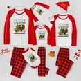 thumbnail image 2 of Bigfoot Christmas Pajamas – Red Plaid Family Matching Set with Dog, Size NB to 6XL with Pet Outfit, 2 of 7