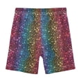 thumbnail image 4 of joogoo Rainbow Glitter Girls Lined Shorts Bike Dance Bottoms 4T, 4 of 7