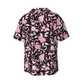thumbnail image 2 of Wukai Daisies Flowers Men's Casual Short-Sleeve Button Down Shirt - Lightweight Summer Dress Shirt for Daily Wear-3X-Large, 2 of 7
