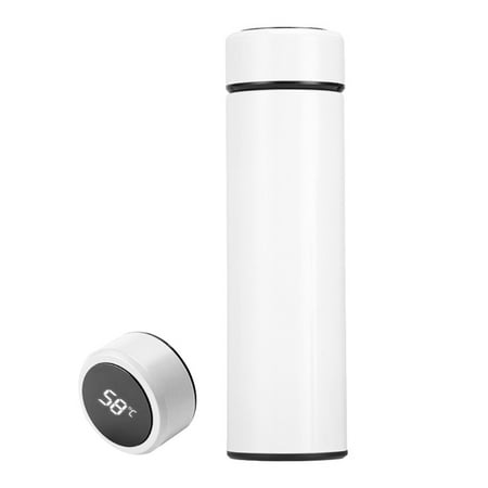 

SANWOOD Water Cup Portable Thermal Stainless Steel Temperature Display Water Bottle for Daily Life
