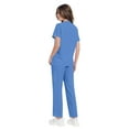 thumbnail image 4 of Garbnen Women's Scrubs Set Stretch V-Neck Women Scrub Top & Jogger Pants Nursing Uniform with Pockets, 4 of 6