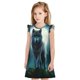 thumbnail image 1 of Balery Wolf Camisón de princesa para niñas, pijama de algodón con mangas abullonadas, suave y bonito.-X-Large, 1 of 6