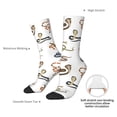 thumbnail image 2 of Yiaed Snake Print Great elasticity Crew Socks Sports socks for Men and Women, 2 of 5