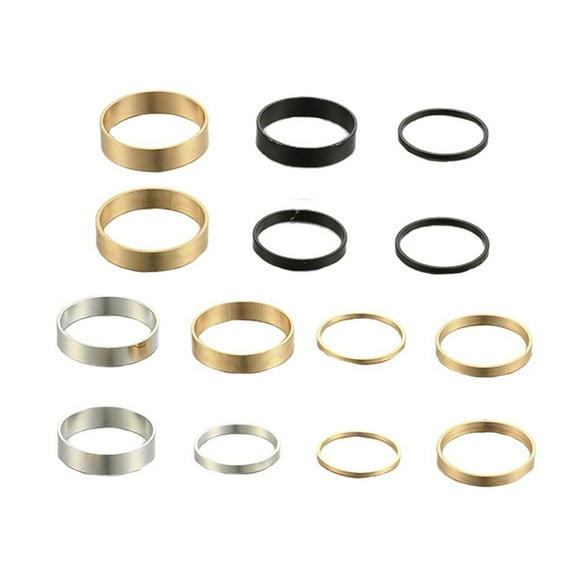WHAMVOX  14 Pcs for Women Gold Ring Couple Jewelry Daily Wear Rings