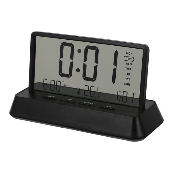 FRCOLOR Electric Clock Led Clock Multi-use Clear Display Clock Beside Table Alarm Clock