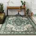 thumbnail image 5 of Homore Traditional Pattern Mystic Medallion Area Rug,8' x 10',Green, 5 of 7