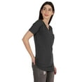 thumbnail image 2 of Inkmeso Long Length Notch Neck Top For Women Basic Cotton Tee Shirt w/ Pocket Patch Legging Top, 2 of 7