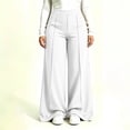 thumbnail image 3 of cocolona Womens Casual Loose Plus Size Yoga Pants Elastic Waist Straight Wide Leg Workout Pants with Pockets, 3 of 5