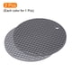 thumbnail image 3 of Silicona Salvamanteles Esteras 2uds, Redondo Caliente Sartenes Almohadillas, Calor Resistente Secado Estera para Cocina Encimera Mesa - Profundo Gris, Claro Gris, 3 of 5