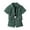 1-Green457, variant on Byoo Toddler Boy Solid Color Outfit Set Textured Short Sleeve Collared Button Down Shirt Shorts Soft Tracksuit Leisure Sweatsuit Sets