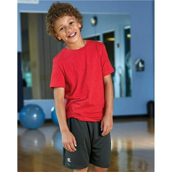 Russell Athletic Boys' Big Dri-Power Performance Short with Pockets, Black, Medium