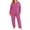 Purple, variant on Hzzrkos Women Casual Solid Color Long Sleeve 2 Piece Loungewear Set, Crew Neck Top and Jogger Pants Pajama Set, Sizes M-XXXXXL
