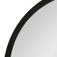 thumbnail image 4 of Kate and Laurel Travis Modern Capsule Wood Framed Wall Mirror, 20 x 30, Black, Chic Geometric Wall Hanging Mirror For Display, 4 of 8