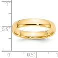 thumbnail image 3 of 14K Yellow Gold 4mm Light Weight Comfort Fit Band Ring Size 4, 3 of 7