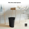 thumbnail image 5 of Umbra 2 gal Skinny Sleek & Stylish Bathroom Trash Can, Black, 5 of 14