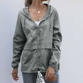 thumbnail image 2 of Godom Women’s Waterproof Rain Jacket Lightweight Outdoor Windbreaker Rain Coat Shell for Hiking Travel, 2 of 7