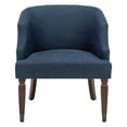thumbnail image 2 of Safavieh Ibuki Traditional Wood and Fabric Dining Arm Chairs, Navy, 2 of 6