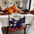 thumbnail image 4 of Hvmvliv 12x71 Inch Halloween Table Runner with Large Bow Decoration for Hallows Eve Holiday Kitchen Dining Table Party Decor Multicolor, 4 of 6