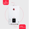 thumbnail image 2 of Calentador de agua Rheem instantáneo 10 Litros por Min a gas LP 2 Servicios 1er Mantenimiento incluido blanco, 2 of 10