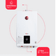 thumbnail image 2 of Calentador de agua Rheem instantáneo 10 Litros por Min a gas LP 2 Servicios 1er Mantenimiento incluido blanco, 2 of 10