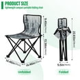 thumbnail image 3 of Outdoor Folding Chair 14.46x14.46x22.83 Inches, Camping Folding Chair Easy to Carry Ideal for Outdoor Picnics Camping Park Fishing Lovely Forest Animals, 3 of 8