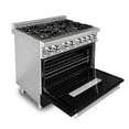 thumbnail image 2 of ZLINE 36 in. Professional Dual Fuel Range with Black Matte Door (RA-BLM-36), 2 of 8