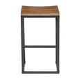 thumbnail image 4 of Kosas Home PL11553 Davidson Counter Stool, 24", Hand-Distressed Natural Finish with Black Base, 4 of 4