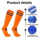 thumbnail image 3 of Paquete de 2 calcetines de fútbol, softbol y béisbol para jóvenes, niños y adultos, calcetines multideportivos (naranja), 3 of 5