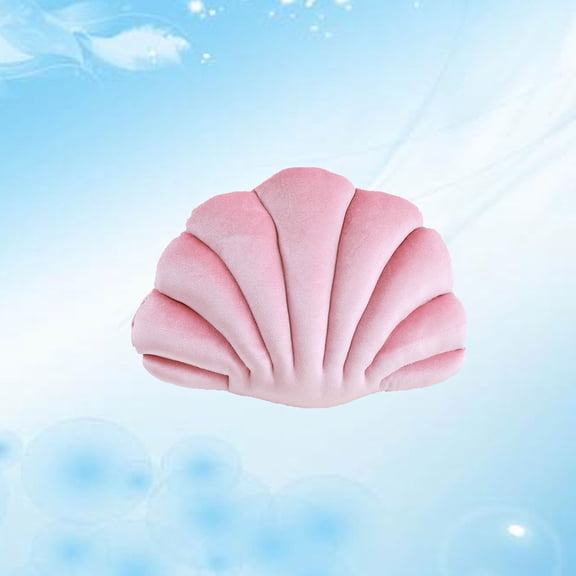 USHOBE Marine Animal Throw Pillow Pink Plush Back Cushion for Home 1Pc