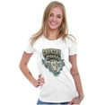 thumbnail image 3 of Country Western Paisley Animal Skull Womens Slim Fit Graphic Tee Brisco Brands S, 3 of 5