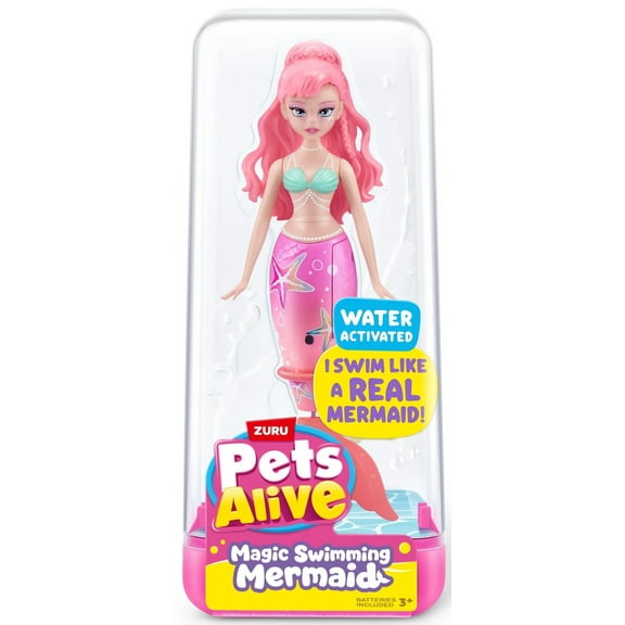 Pets Alive Magic Swimming Mermaid Figure [Pink & Green]