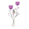 thumbnail image 1 of Home Locomotion Fuchsia Fleurit Applique Murale, 1 of 2