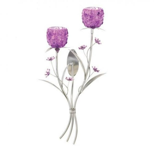 Home Locomotion Fuchsia Blooms Wall Sconce