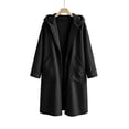 thumbnail image 3 of Chiccall Women Plus Size Zip Up Hoodies Long Sleeve Tunic Sweatshirt Long Fleece Hooded Jacket with Pockets, 3 of 7