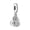 A0316, variant on 925 Sterling Silver Wrapped Silver Wire Pink Crystal Heart Dangle Charm for Bracelet Charms Bangle Pendant Jewelry
