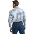 thumbnail image 2 of Wrangler Mens George Strait White Plaid Shirt, 2 of 4