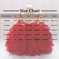 thumbnail image 3 of TEAJOPSUU 6M-3Y Girls Tutu Skirt Puff Short Sleeved Tulle Dress Fluffy Dance Dress Printed Princess Dress for Kids B-Red, 3 of 9