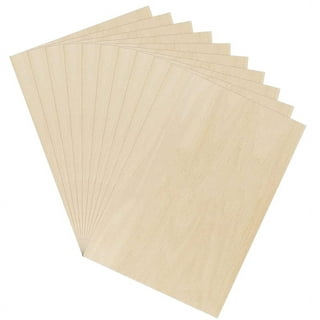 20 Pack 4.3 x 6.3 Inch Basswood Sheets,1/16 Thin Craft Plywood Sheets, Plywood Board Thin Wood Board Sheets,Unfinished Wood Boards for DIY  Projects,Model Making 